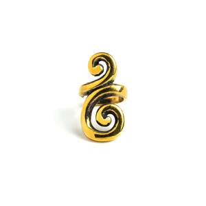 Spiral ear cuff no piercing, boho ear wrap helix fake piercing ring, cartilage clip earring, hoop no piercing fake earring, tribal jewellery