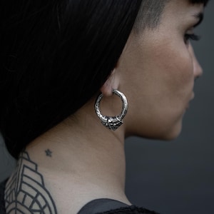 Silber Karnataka Ohrgewichte, Tribal Ohrgewichte für gedehnte Ohren 3 mm (8g) nahtloser Ring für Füllmaße.PREIS PRO EINZELN