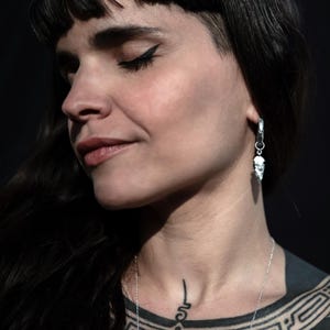 Silver Arrowhead ear weights hoops, ear weights hangers for stretched ears 3mm(8g), 4mm(6g) dangle clicker hoop ear hangers PRICE PER SINGLE