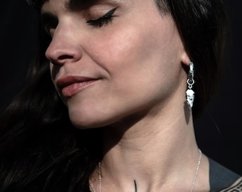 Silver Arrowhead Ear Weights Hoops, Ear Weights Hangers for