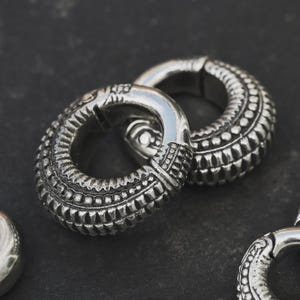 Pele ear weights hoops, hoop hangers for stretched ears 4mm/6g, 6mm/2g, hoops gauge earrings,  gauge jewelry, PRICE PER SINGLE