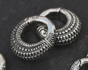 Pele oorgewichtjes, oorbelhangers voor opgerekte oren 4 mm/6 g, 6 mm/2 g, oorringen voor opgerekte oren, sieraden voor opgerekte oren