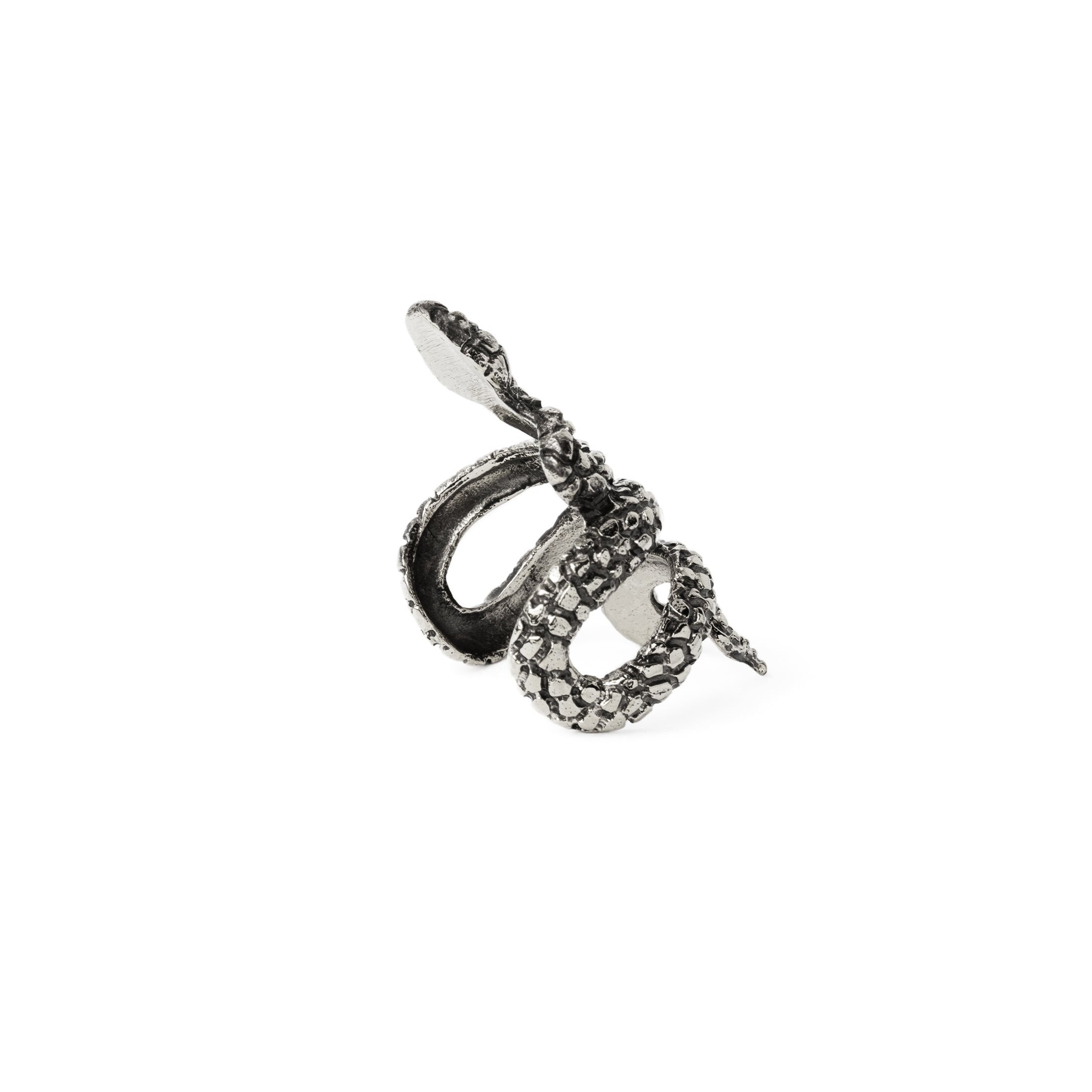 Orecchino a polsino in argento sterling a forma di serpente: orecchino boho minimalista non piercing - Italia