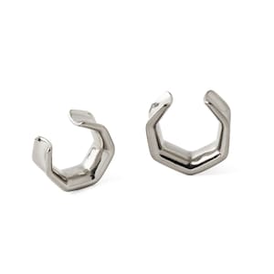 Hexagon ear saddles, surgical stainless steel tunnels for stretched ears 6mm/2g- 25mm/1&quot; gauge earrings, plugs and tunnels, PRICE PER SINGLE