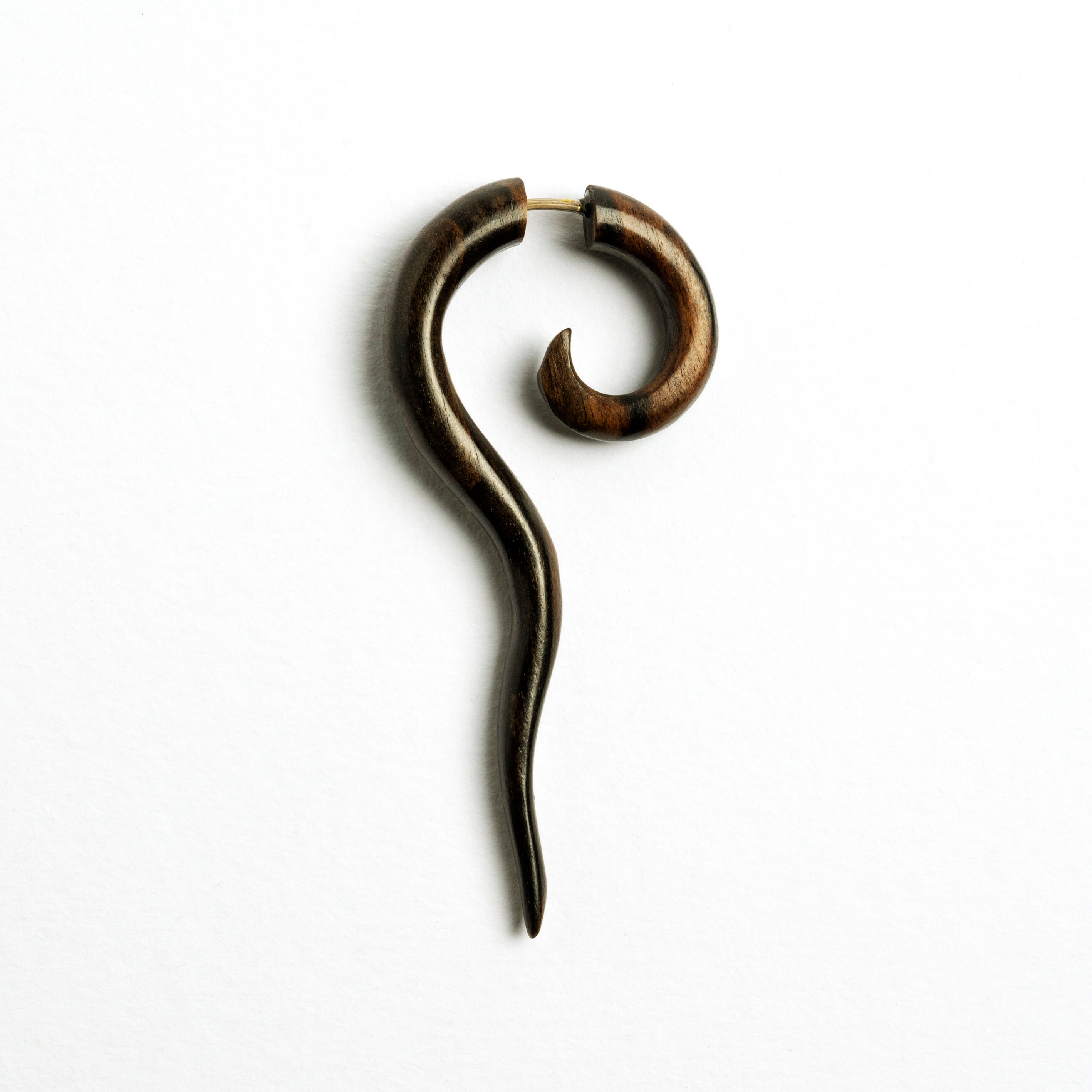 Wailuku Spirale Rose Holz Ohrringe Gefalschte Gauge Etsy