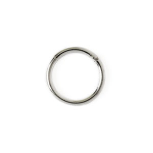 925 Sterling Silver clicker ring, hinged segment piercing ring 1mm/18g, 1.2mm/16g, 1.6mm/14g, 6mm, 8mm, 10mm for septum, cartilage, tragus