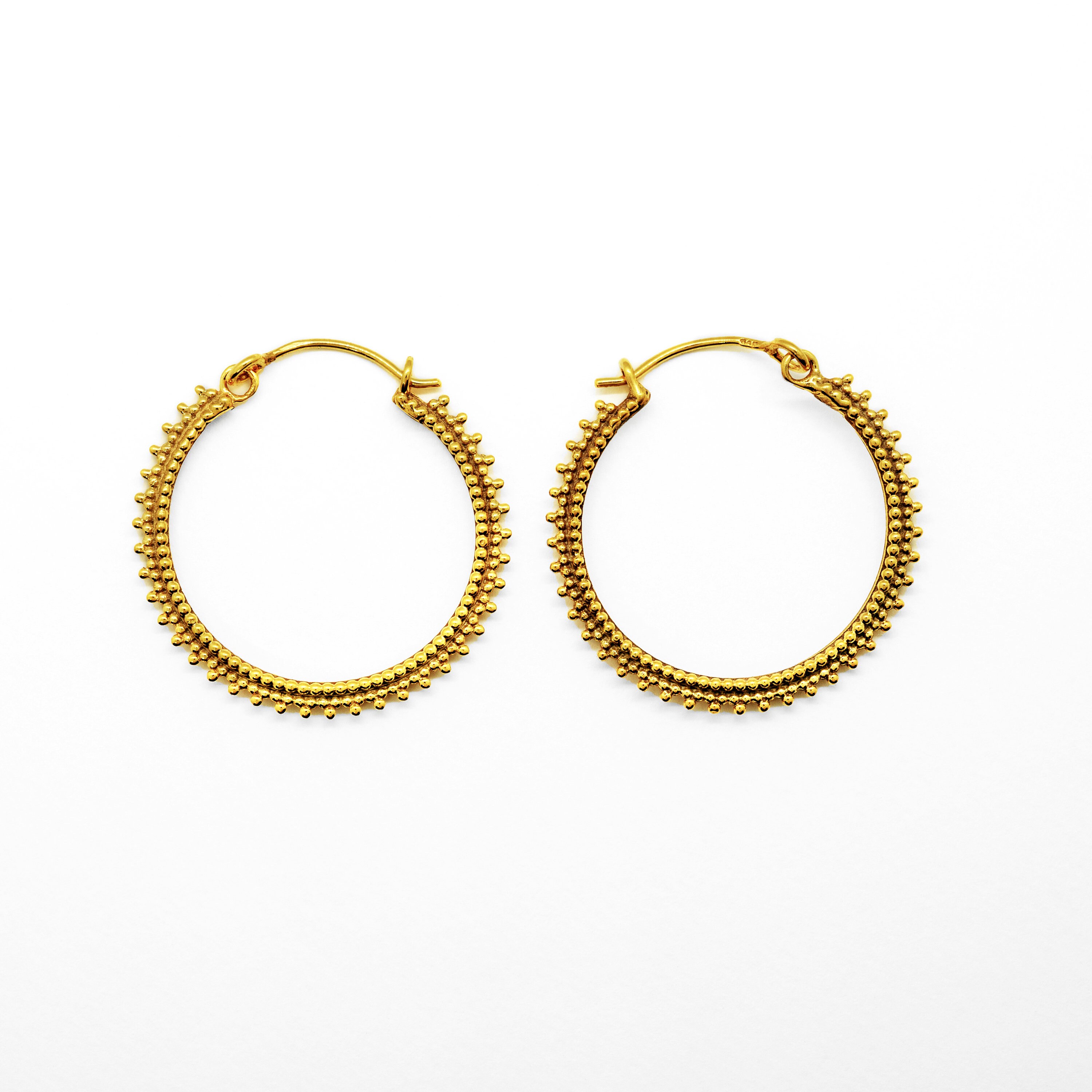 Details about   Indian Designer Goldplated Traditional Earrings Pendant 18K Hoop Fashion Jewelry 