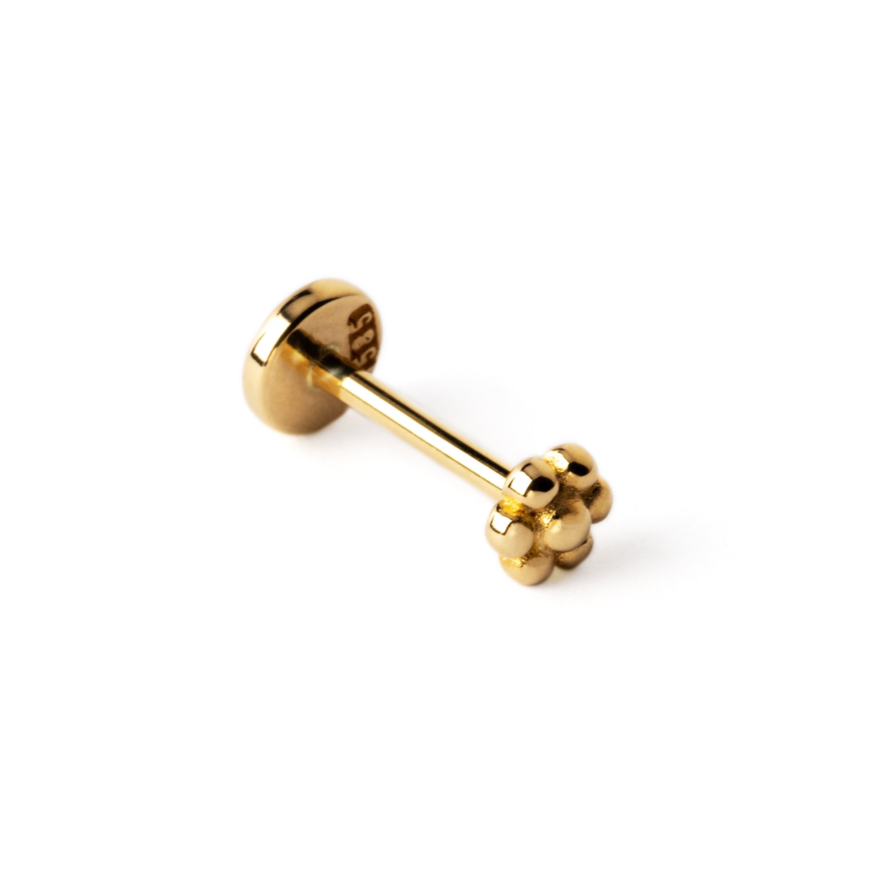 Flower clearance labret stud