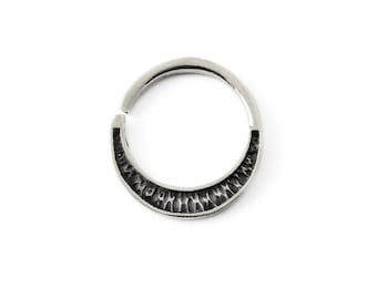 Gauri septum ring, unique design of piercing ring can fit as a septum, nose ring, tragus, helix, cartilage, tribal septum jewelry