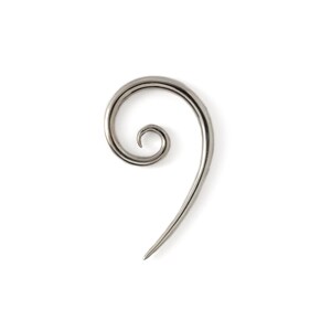 LongBeauty 2Pcs Glass Spiral Taper Plug Set - 4G-14mm Handmade Ear Gauges, Stretcher For Lobe, Unisex
