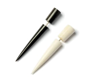 Spike Ohrringe, Knochen & Horn Fake Gauge Ohrringe, Knochen & Horn Fake Gauge Schmuck, unisex alternative Ohrringe