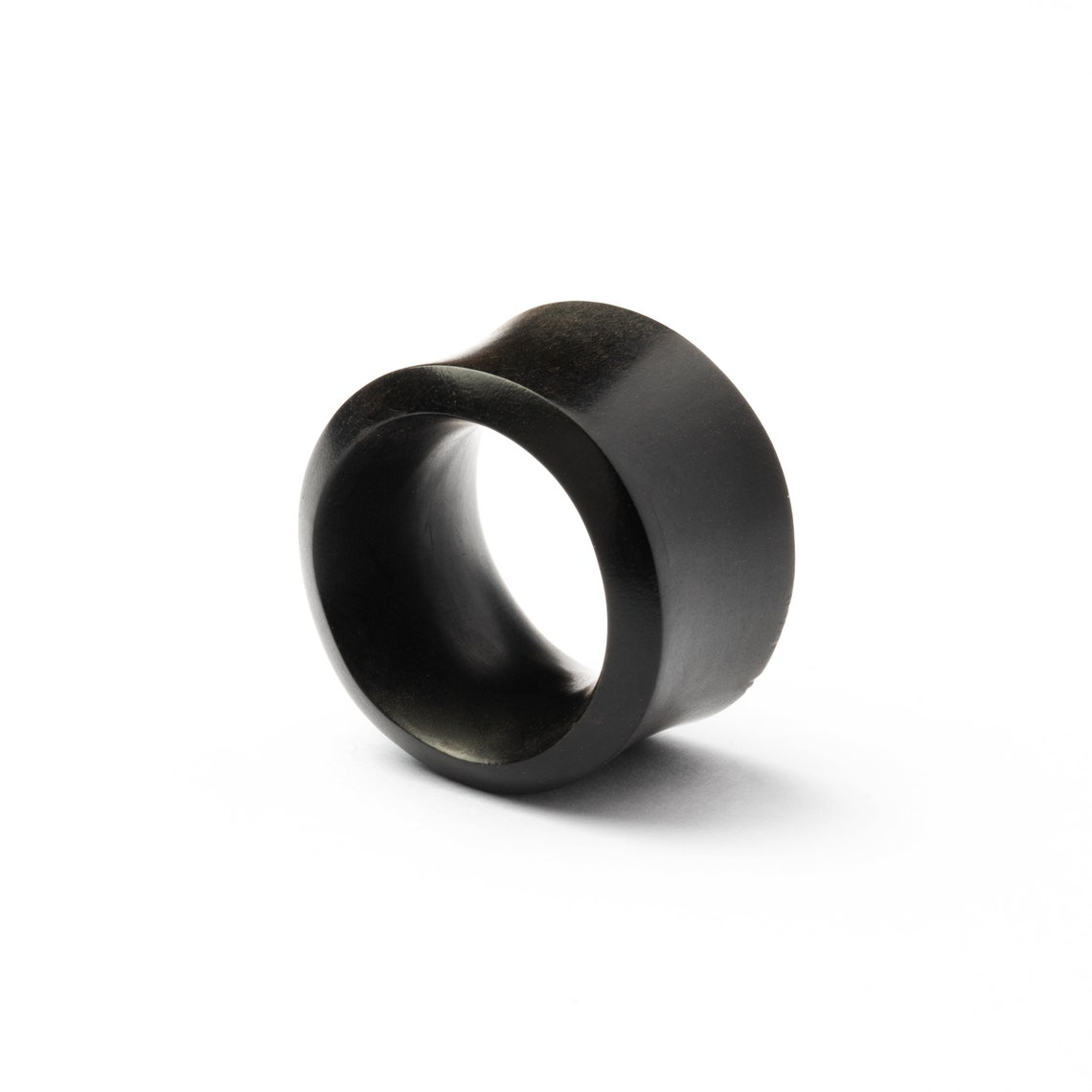 Black Tunnel Earrings Ear Tunnels Plug Earrings Plug Etsy