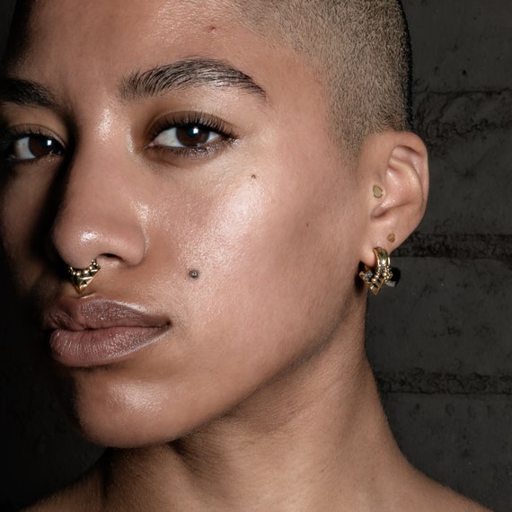 Hoop earrings for stretched ears store