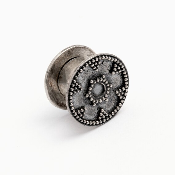 Hand Handwerk Silber Stecker Stecker Ohrringe Ohr Etsy