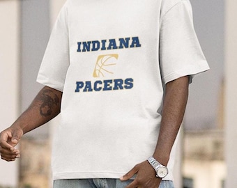 Indiana Pacers Unisex Heavy Cotton Tee - Sportswear, Casual Wear, Fan Apparel, Game Day Outfit, Gift for Basketball Lovers