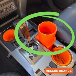4Runner Cup Holder Insert | CupRunner - Extra Center Console Cup Holder for 5th Gen Toyota 4Runner (2010-2024) | ONLY the 1 CupRunner Insert