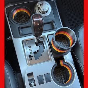 4Runner Heritage Edition Cup Holder Set for Toyota 5th Gen (2010–2024) | Custom CupRunner Center Console Upgrade | Read Description