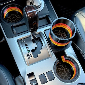 Heritage Collection 4Runner 5th Gen Custom Cupholder sets + CupRunner = EXTRA Cupholder for Your Center Console | Multiple Set/Color Options