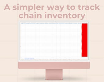 Permanent Jewelry Chain Inventory Tracking Spreadsheet