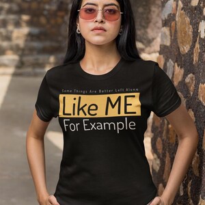Vintage Style Graphic Tee: Minimalist &#39;Some Things Are Better Left Alone&#39; Design