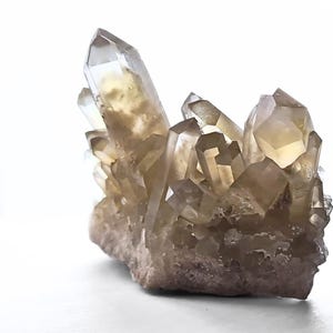 Natural Citrine Quartz Cluster from Madagascar – 170g Raw Golden Quartz Points / Rare Citrine Crystal / Raw Mineral Specimen