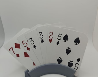 3D Printed Playing Card Holder: Curved Hands-Free Rack