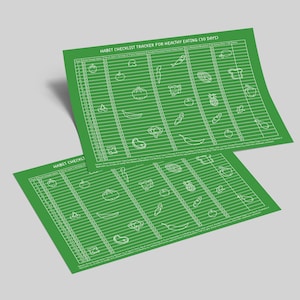 30-Day Food & Weight Loss Tracker Printable: Mindful Eating Journal (PDF)