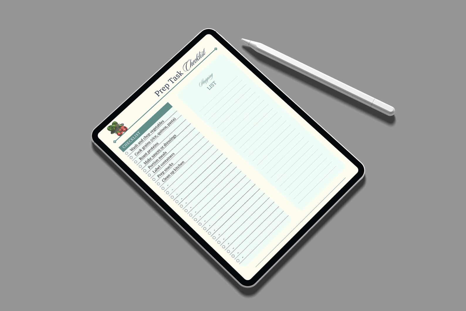 Meal Prep Planner Printable PDF & Editable Canva Template | Weekly Meal ...