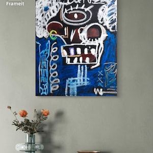 REST | African American Art, African Black Art, Wall Art, Home Decor Art, Film, Abstract Art, Basquiat Inspired