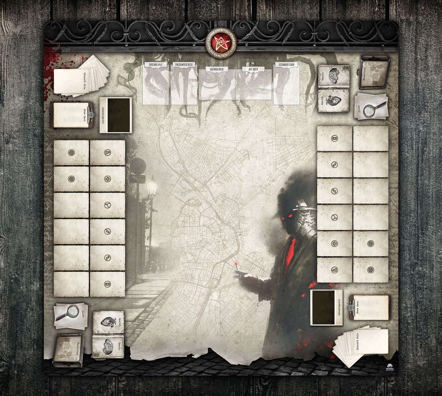 Playmat para Arkham Horror LCG Alfombrilla extra grande de Etsy