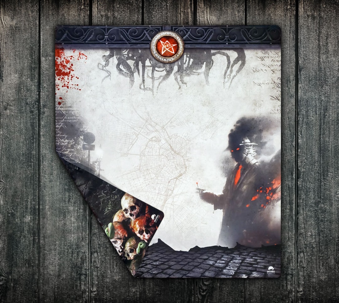 Arkham Horror LCG Playmat, Large Doublesided Player Mat for AHLCG