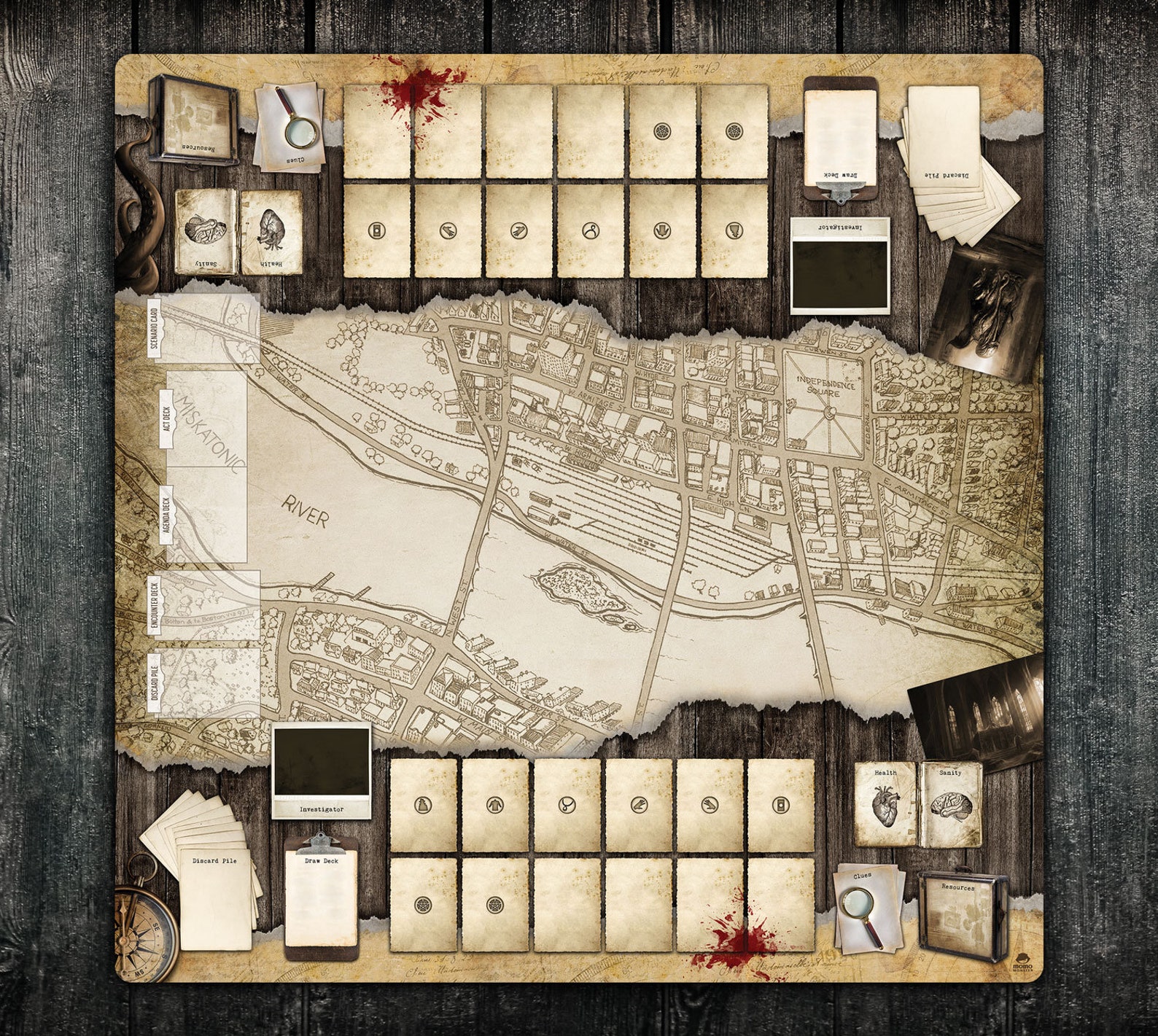 Playmat for Arkham Horror LCG Extra Large DoubleSided Player Etsy