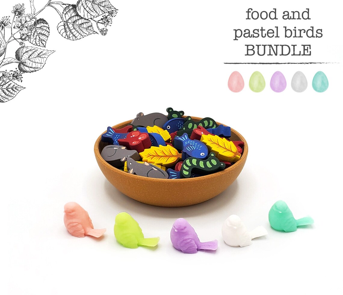 Wingspan Food Tokens Birds BUNDLE Etsy