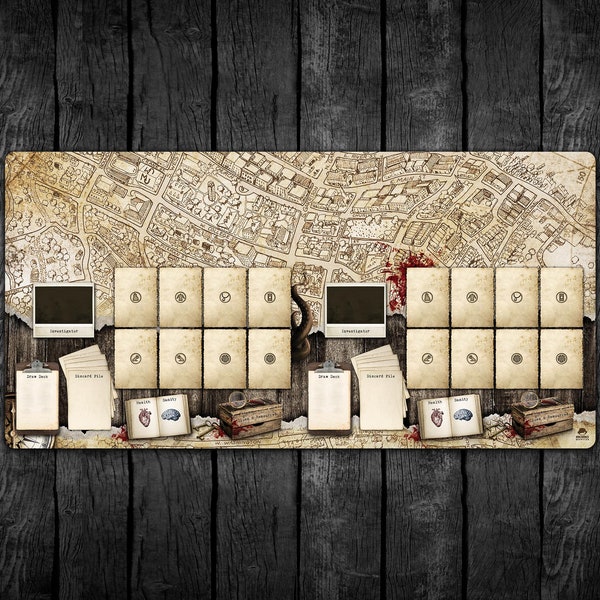 Arkham Horror LCG Duo Investigator Playmat With Story Frames Optional
