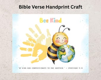 Be kind Handprint Bible Lesson, Kindness Activity for kids, Christian Sunday School Craft