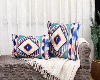 accent pillow, rug pillow cover, oriental pillow, lumbar pillow, floor cushion, retro pillow cover, boho pillow case, sofa pillow,