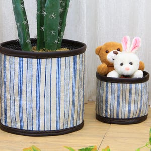 plant holder basket, basket for plant pots, planter cover, plant holder, yarn basket, bathroom basket, storage organizer, flower pot,