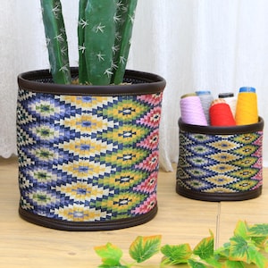 basket planter, hanging basket, plant holder basket, plant pot cover, planter bag, cabinet basket, bedroom organizer, flower pots