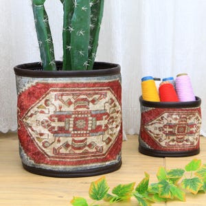 Jute Flower Pot | Flower Plant Planter | Planter Pot | Jute Basket | Flower Basket Pot | Gardening Gift | Jute Planter Pot | Colorful Basket
