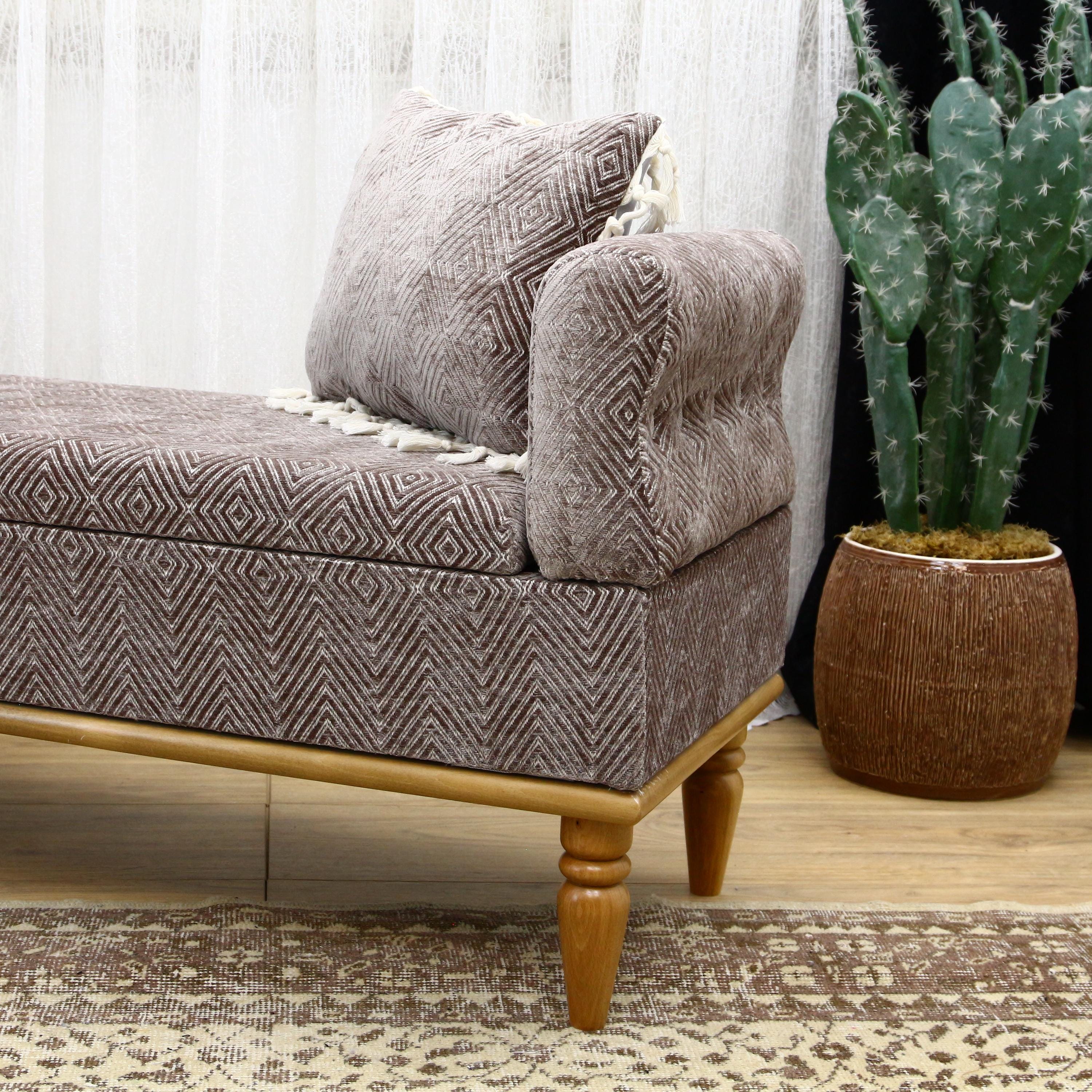 Aztec Design Bench, Enteryway Bench, Housewarming Gift, Bedroom Bench ...