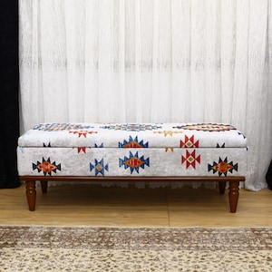 Storage Ottoman For Entryway, Living Room Bench, Upholstered Storage Bench, Coffee Table, Organizer Bench, Shoe Storage Bench, Home Decor