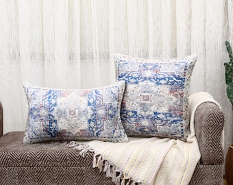 Pillow Cover, Vintage Pattern Pillow, Decorative Pillow, Pillow for Sofa, Cushion Cover, Turkish Rug Pillow, Designer Pillow, Kilim Pillow