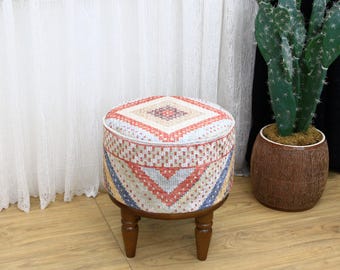 Coffee Stool, Footstool Ottoman, Round Stool, Kitchen Stool, Sitting Pouf, Entryway Stool, Piano Bench, Shoe Bench, Porch Chair,