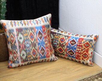 bohemian pillow, rug pillow cover, lumbar pillow, oriental pillow, couch cushion, accent pillow, bedding pillow, retro pillow cover,