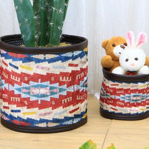 tropic basket , planter pack, plant holder basket, hanging planter, yarn storage, , flower pot cover, planter bag, handmade basket,
