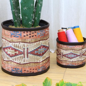 sophisticated basket, planter basket, adorable basket, flower pots, plant pot cover, bathroom storage, easter basket, single basket