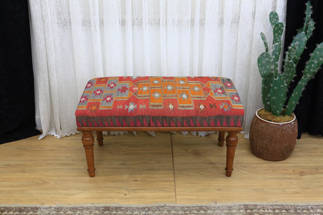 Modern Design Bench, Aesthetic Sofa Bench, Colorful Rectangle Bench ...