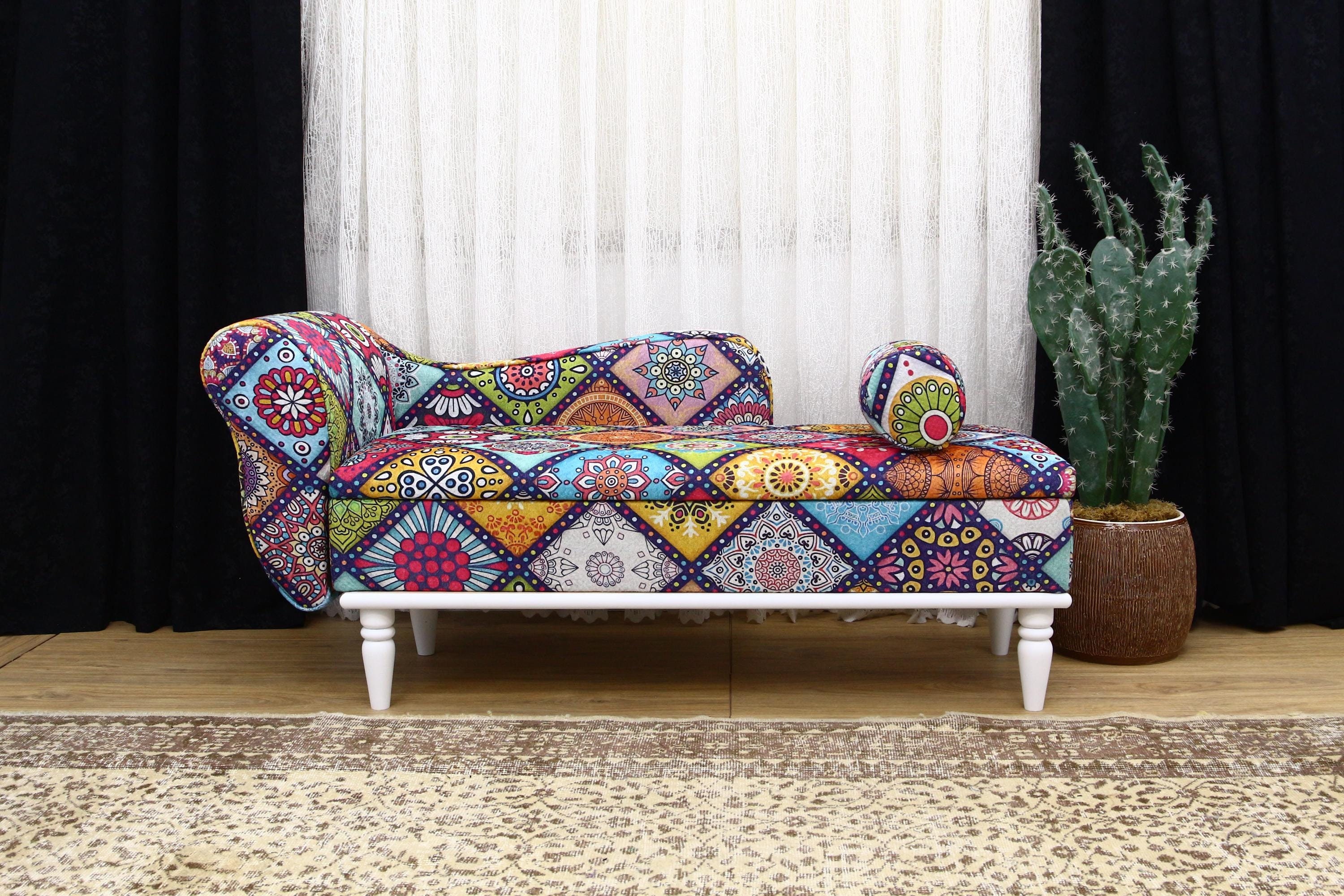 Storage Reclining Armchair, Adjustable Seating and Hidden Space for Living Room Decor, Upholstered Sofa, Lounging Chair, Multicolor Bench