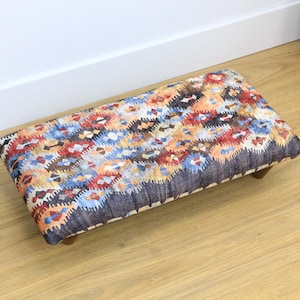Bed step stool, Pouf stool, Recliner stool, Foot rest under desk, Lightweight stool, Kilim footstool, Sink stool, Hemp stool,