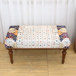 Storage Bench, Ottoman Bench, Turkish Rug Bench, Hallway Organizer, Entryway Organizer, Bedroom Storage, Sitting Bench, Boho Bench
